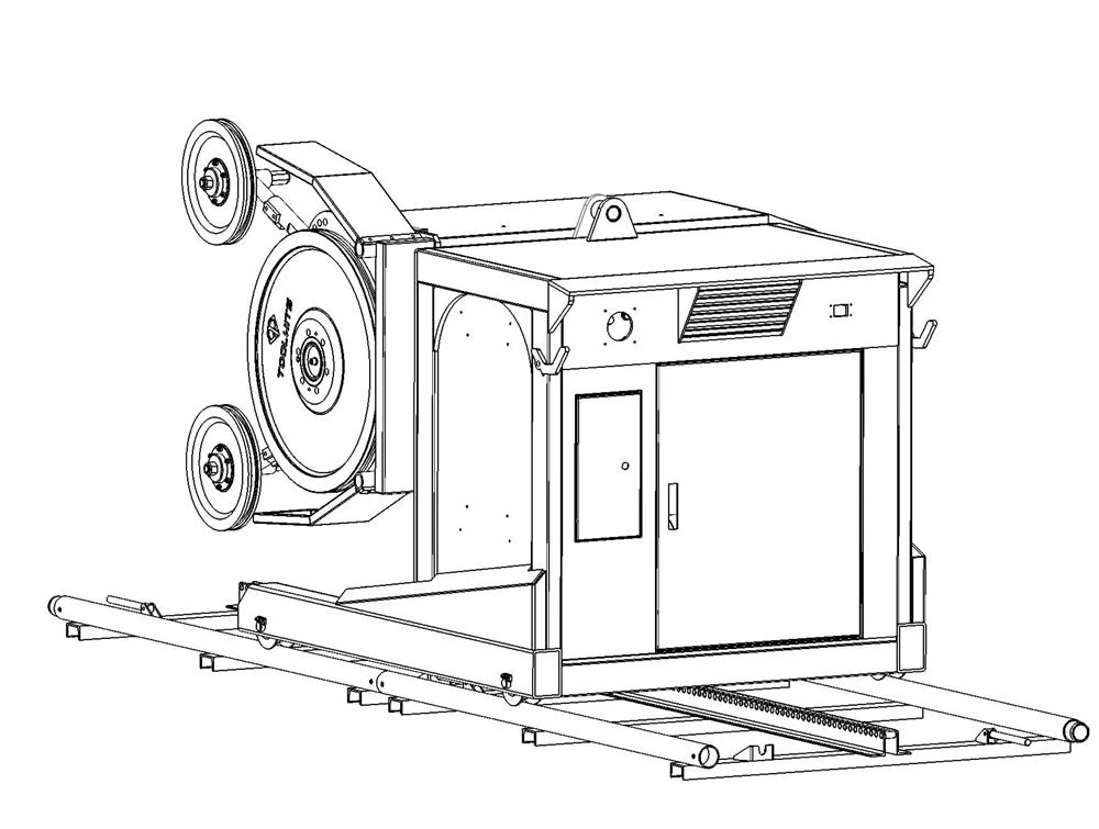 Diamond wire saw cutting machine Diamond wire saw cutting machine